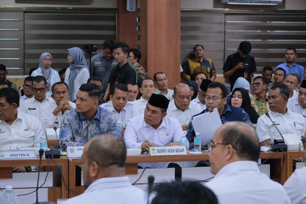Hadiri Rapat Konsolidasi, Bupati Syech Muharram: 602 KDMP di Aceh Besar Siap Beroperasi