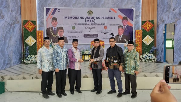 Perkuat Kompetensi Bahasa Asing Siswa, UIN Ar-Raniry dan MAN 1 Aceh Barat Jalin Kerja Sama