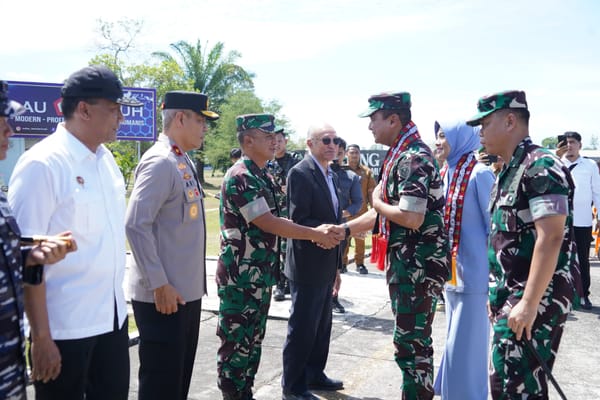 Pangdam IM dan Forkopimda Aceh Sambut Kasau di Lanud SIM