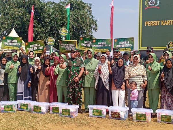 Rangkaian HUT TNI ke 80 Kodam Siliwangi dalam aksi sosial mendapat dukungan dari Pusterad .