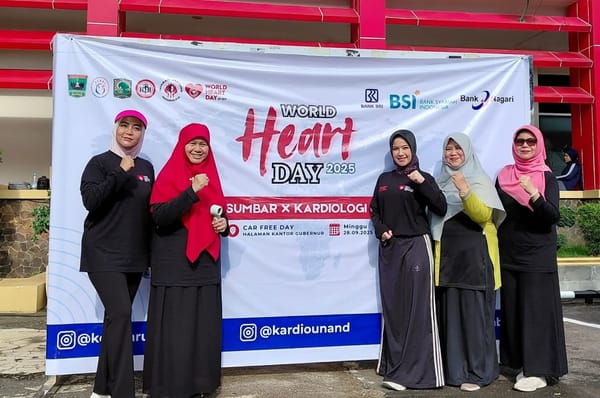 Peringatan World Heart Day di Sumbar, Warga Diimbau Jaga Jantung Lewat Berolahraga
