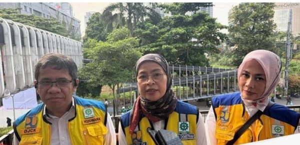 2 JPO Di Jakarta  Rusak Berat Imbas Kericuhan, Sedang Diperbaiki