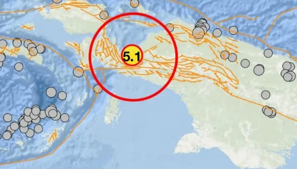 Gempa 6.6 M Mengguncang  Nabire Papua Tengah