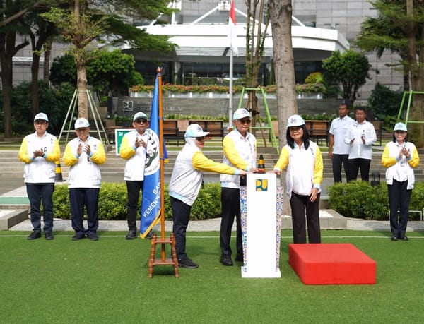 Menteri Dody Lepas 219 Kontingen Kementerian PU Ikuti Pornas Korpri XVII di Palembang