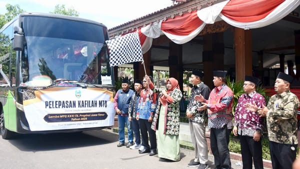 Wabup Situbondo Lepas Kafilah MTQ Tingkat Provinsi Jatim ke-31 di Jember