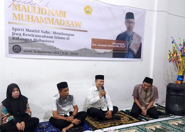 Peringatan Maulid Nabi Muhammad SAW di Kampus STIE Nusantara Makassar