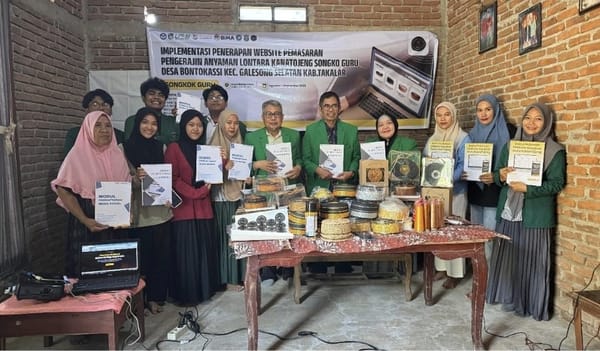 DPPM UMI Makassar Laksanakan Bimbingan Praktik Pembuatan dan Pengelolaan Media Digital Pengrajin Anyaman Lontara