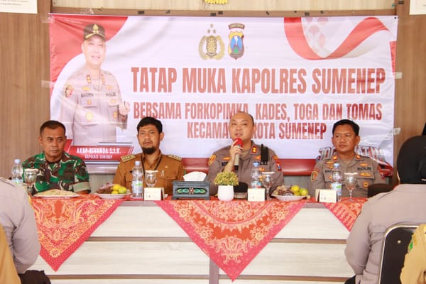 Kapolres Sumenep: Peran Semua Pihak Sangat Penting Dalam Mendukung Terciptanya Situasi Kondusif