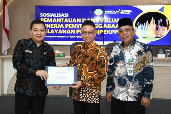 Pontianak Raih Predikat Tertinggi Pelayanan Publik