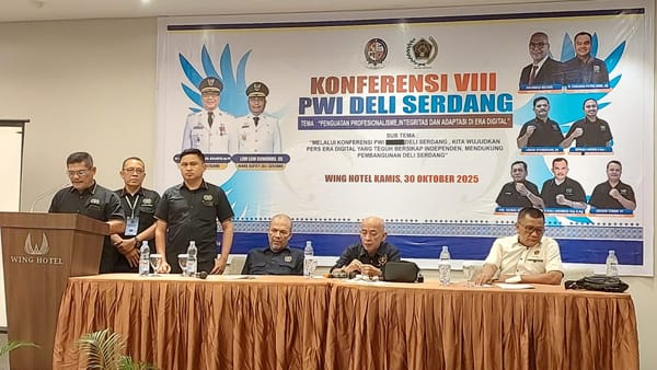 Konferensi PWI Deli Serdang, Farianda Putra Sinik Ingatkan Wartawan Rajut Silaturahmi dan Profesional