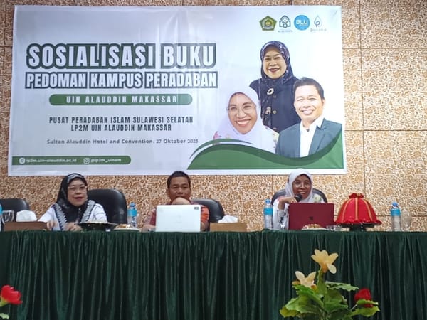 Sosialisasi buku "Pedoman Kampus Peradaban" di UIN Alauddin Makassar, Percayakan Dosen Unimerz Makassar Sebagai Narasumber