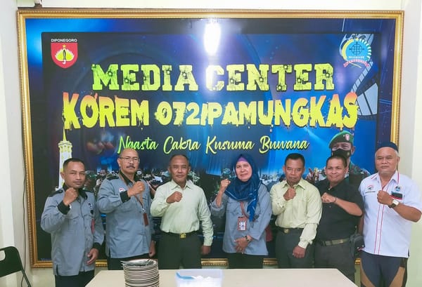 HUT ke-80 TNI, IWO Sleman Kunjungi Markas Korem 072/Pamungkas