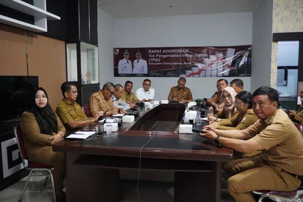 TPID Kabupaten Tubaba Ikuti Rakor TPID secara virtual