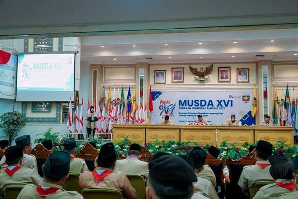 Musda Gerakan Pramuka Lampung :  Wagub Jihan Terpilih Jadi Ketua Kwarda Gantikan Nunik, Sang Kakak