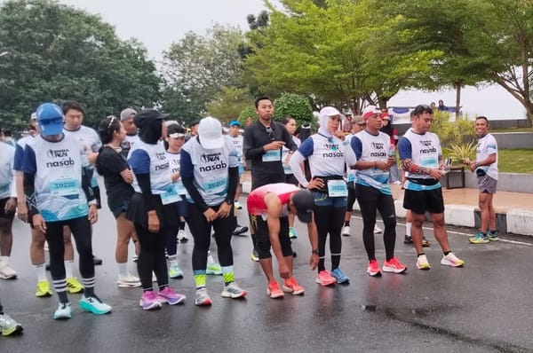 Para pelari di Spensa Run 2025 saat akan start (Nanang) 