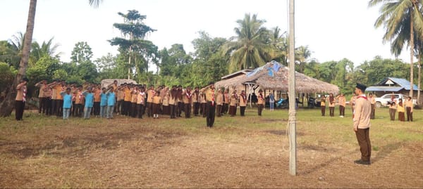 Meriahkan Hari Santri, Sako Pramuka Hidayatullah Malut Gelar Kemah Santri di Halmahera Timur