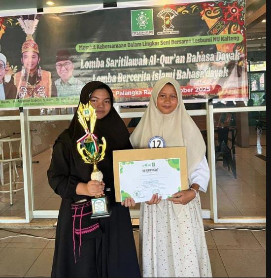 Santri Panti Asuhan Berkah Harumkan Nama MTs Terpadu, Jesica Juara 1 Saritilawah Al-Qur’an Bahasa Dayak