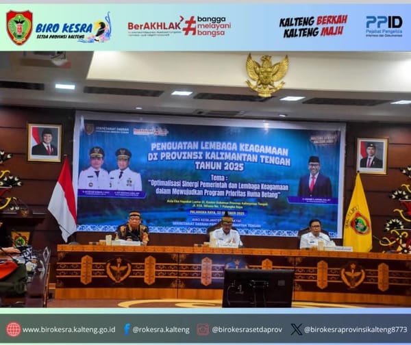 Pemprov Kalteng Dorong Sinergi Lembaga Keagamaan Wujudkan Nilai Huma Betang