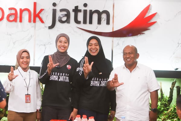 Tim Voli Putri Bank Jatim Optimis Mampu Bersaing Di Babak Final Four Livoli Divisi Utama 2025.