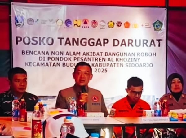 Total Korban Ambruknya Musala Ponpes Al khoziny 158 Orang , 104 Orang Selamat 63 Meninggal Dunia
