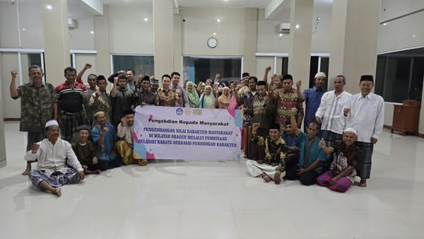 Pembinaan Karate di Sragen Tanamkan Disiplin dan Karakter, Tim PKM Dosen Unesa Targetkan Prestasi Regional.
