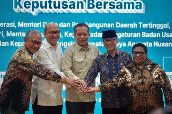 Menkop Teken SKB Untuk Percepat Pembangunan Gerai dan Gudang Kopdes/ Kel Merah Putih