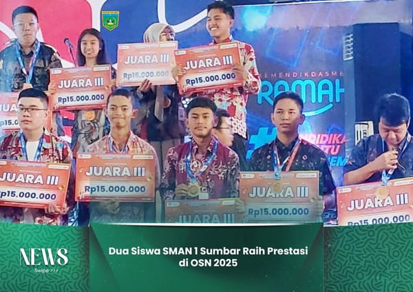Dua Siswa SMAN 1 Sumbar Raih Prestasi di OSN 2025