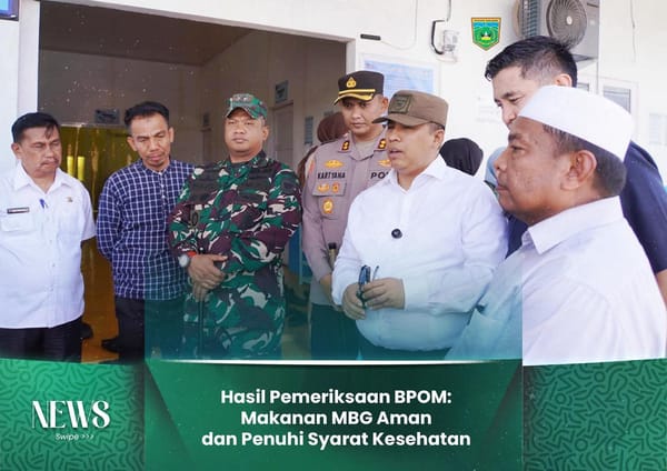 Hasil Pemeriksaan BPOM: Makanan MBG di Padang Panjang Aman dan Penuhi Syarat Kesehatan