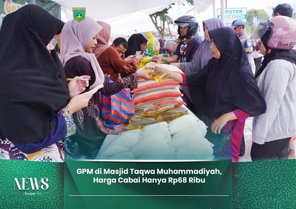 GPM di Masjid Taqwa Muhammadiyah Padang Panjang, Harga Cabai Hanya Rp68 Ribu