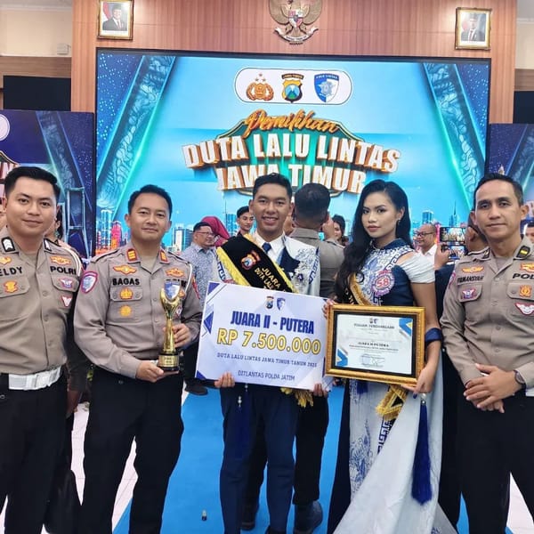 Dhimas Faisol Akbar Juara II Duta Lalu Lintas Jawa Timur 2025
