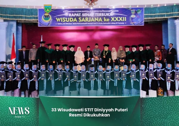 33 Wisudawati STIT Diniyyah Puteri Padang Panjang Resmi Dikukuhkan
