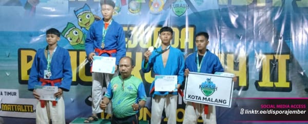 Tim Kurash Jember Sabet 11 Medali Dalam Kejurda Beach Kurash Jawa Timur 2025