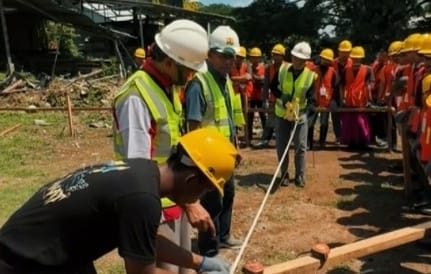 Program Pelatihan Tenaga Kerja Konstruksi Untuk Santri di PS  Lirboyo Kediri Dimulai