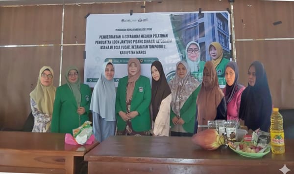 Pelatihan Pembuatan Abon Jantung Pisang di Desa Pucak Kecamatan Tompobulu Kabupaten Maros