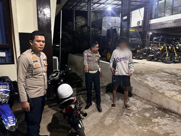 Polres Sekadau Bubarkan Aksi Balap Liar, Amankan Dua Motor dan Seorang Remaja