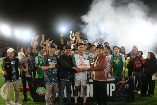 Radit FC Juara Mini Soccer Bahasan Cup 2025, Bawa Pulang Hadiah Seekor Sapi