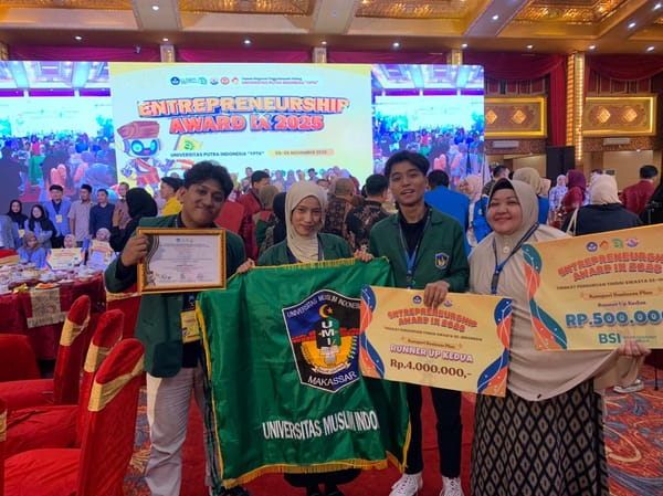 Tim UMI Makassar Mewakili LL Dikti Wilayah IX Sultanbatara Raih Runner Up Lomba Entrepreneurship Award IX Tahun 2025 di Padang Sumatra Barat