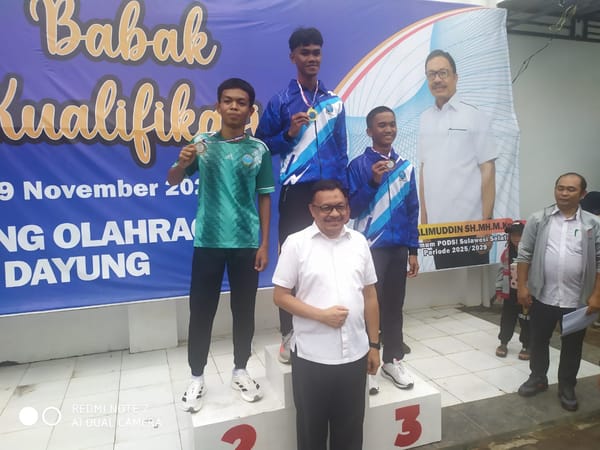 Ketua umum Podsi Sulawesi Selatan D. H. Alimuddin: Prestasi Atlet Pra PORPROV Jadi Aset Berharga Dayung Sulsel