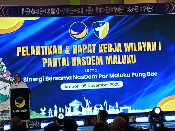 Wawalikota Ambon Apresiasi Kepada Pengurus Baru DPW Partai Nasdem