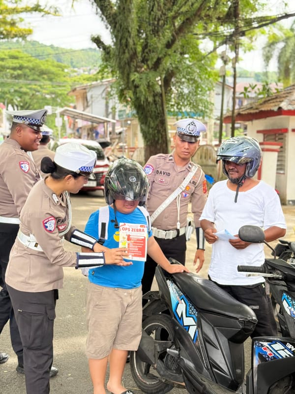 Hari Kedua Operasi Zebra 2025 di Ambon: 51 Pengendara Terjaring, Polisi Fokus Edukasi dan Disiplin Jalan Raya