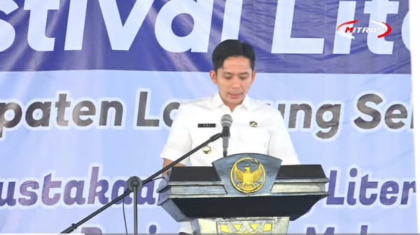 Radityo Egi : "Bangun Literasi  Selaras Dengan City Branding Lampung Selatan"