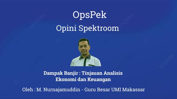 Dampak Banjir : Tinjauan Analisis Ekonomi dan Keuangan