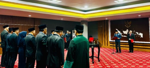 Wagub Maluku Utara Lantik Tujuh Pejabat Pimpinan Tinggi Pratama