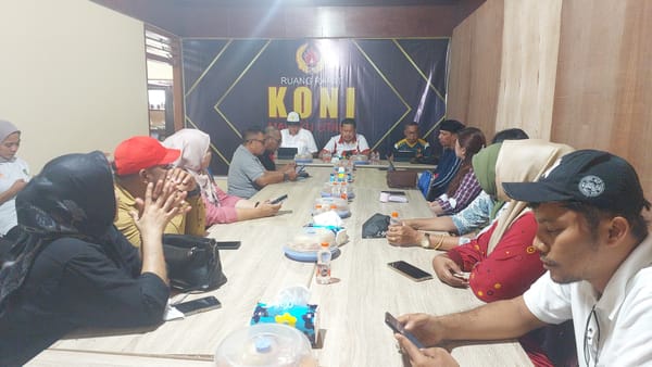 Matangkan Persiapan Pelantikan dan Raker KONI Malut, Panitia Gelar Rapat