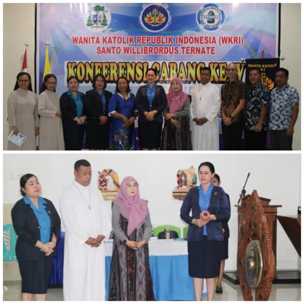 Konfercab WKRI Santo Willibrordus Ternate, Perempuan Berhak Kolaborasi dan Implementasi Ide untuk Pembinaan Umat