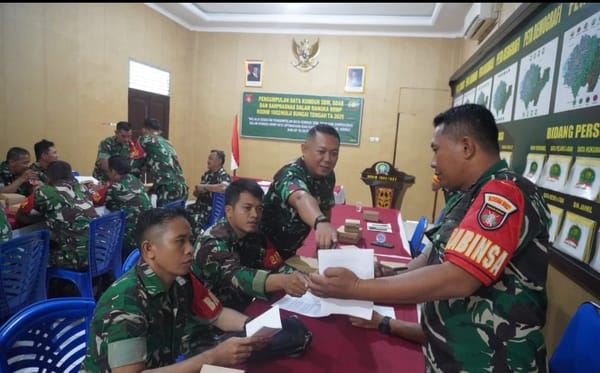 Penguatan Wilayah Pertahanan, Kodim 1002/HST Kumpulkan Data Komduk SDM, SDAB, dan Sarprasnas