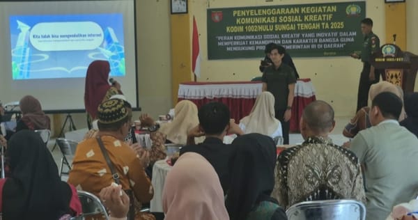 Bangun Sinergi dengan Masyarakat, Kodim 1002/HST Selenggarakan Komsos Kreatif di Barabai
