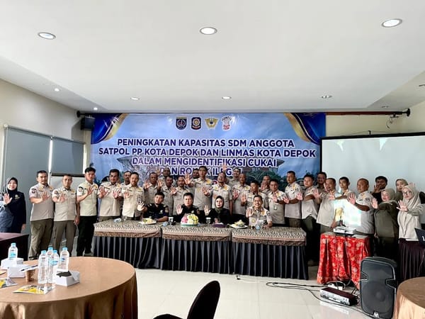 Satpol PP dan Linmas Depok Dapat Bimtek Pengenalan Rokok Ilegal