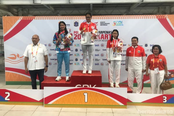 Kontingen Cabor Renang DKI Jakarta Sukses Pertahankan juara umum Popnas XVII
