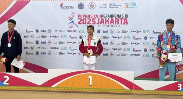 Popnas XVI/2025 Jakarta: Tim Senam Sumbar Raih 4 Medali, Irfanda Gussalim Persembahkan Emas